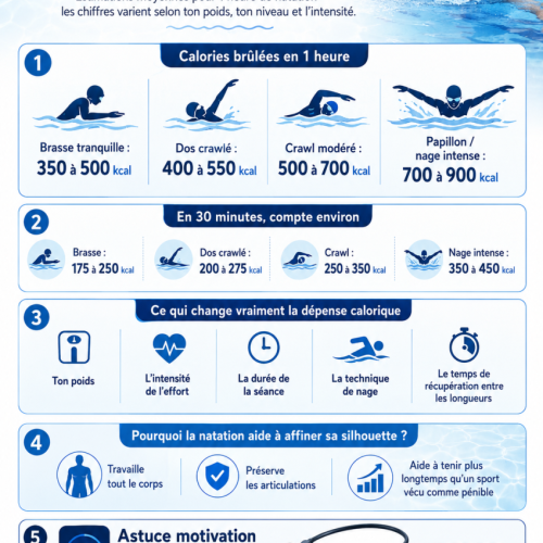 Combien de calories brûle une séance de natation ?
